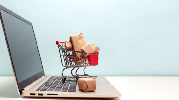 Customers online shopping