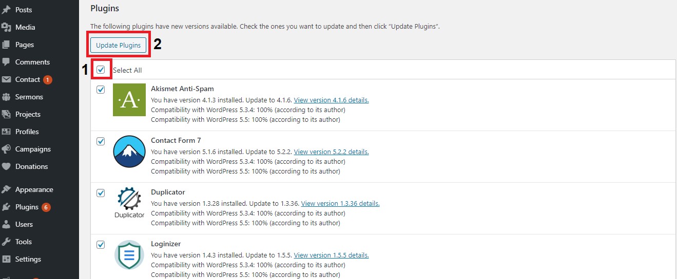 Plugin updates